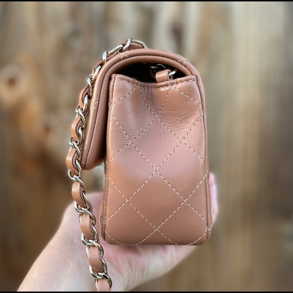 SOLD Chanel 22S Caramel Brown Mini Flap Bag LGHW AUTHENTIC [BRAND NEW WITH TAGS] - Picture 5 of 9